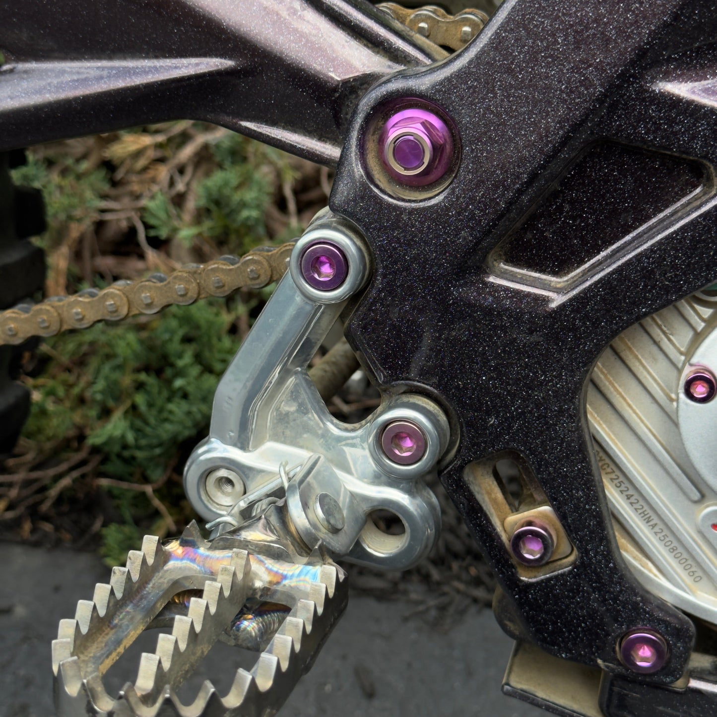 Pink All E-Moto Peg Bracket Bolts (Set of 4)