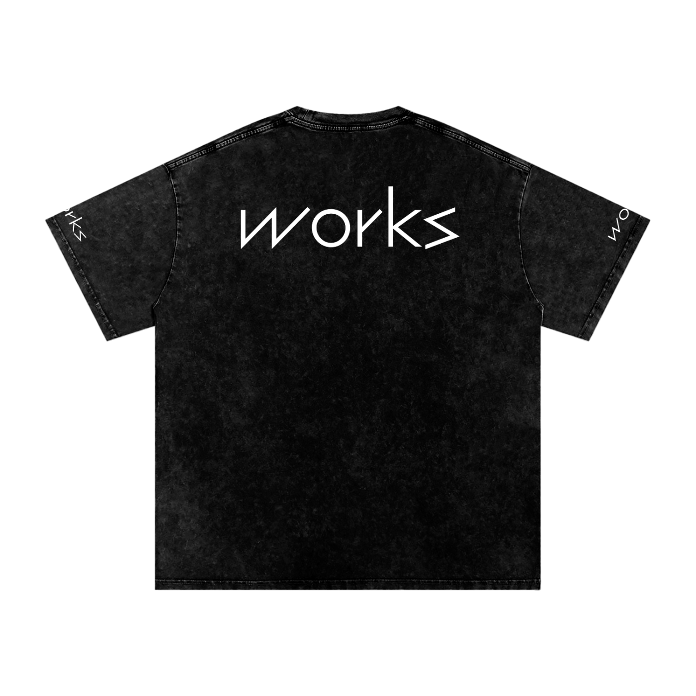 Fractal Works Snow Washed Oversized Cotton T-Shirt