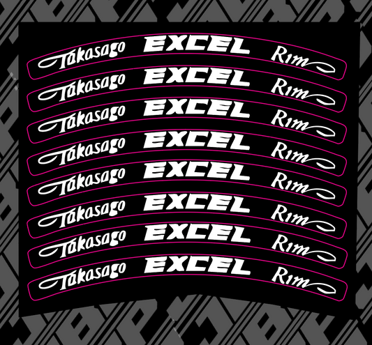 Excel Wheel Decals