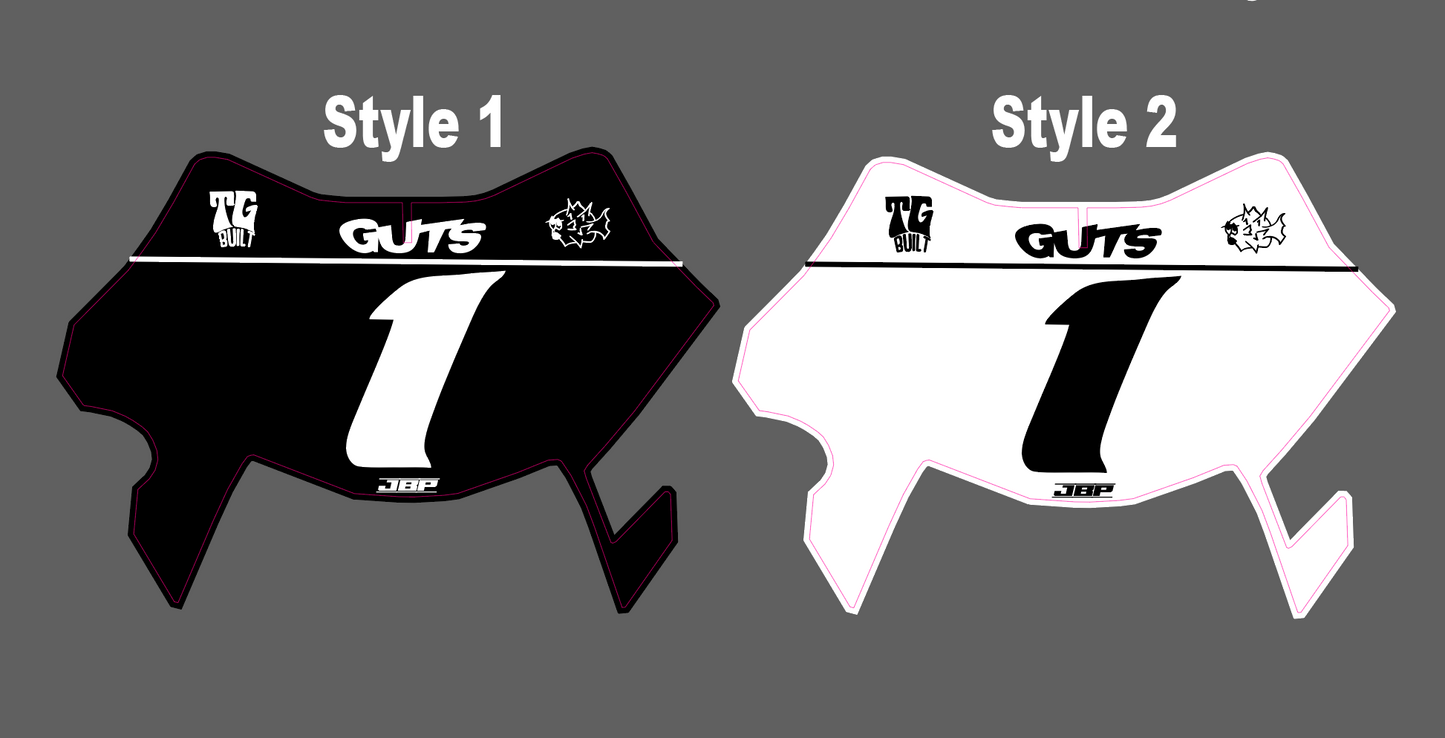 UltraBee Race Front Plate Decal