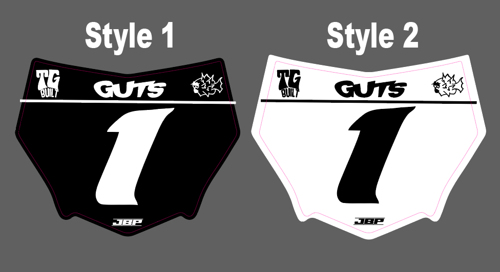 Motocuts Race Front Plate Decal